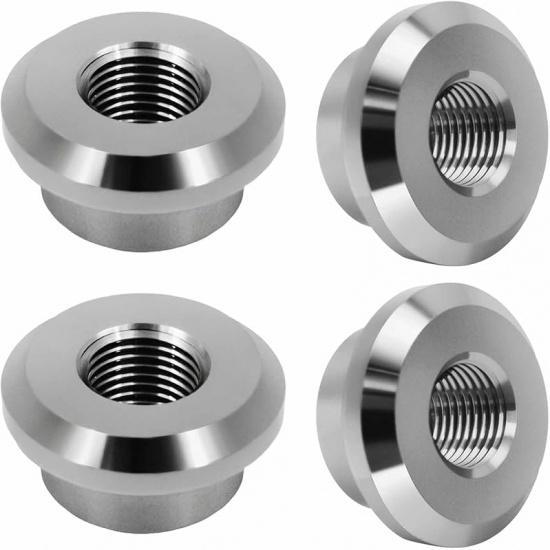 Aluminum 3/8" NPT Female Weld on Bung Weldable Fitting 4PCS