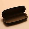 Velvet Leather Splicing Glasses Case Durable Protective Eyewear Box Portable Sunglasses Storage Box For Men Women Students