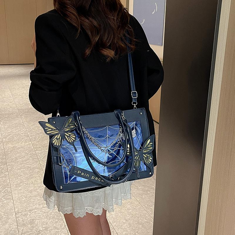 Labyrinth butterfly dark series pain bag women's new millet bar two-dimensional badge girl shoulder bag