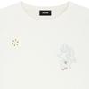 We11done Rhinestone Pattern Bleached Long Sleeve T-Shirt Unisex Tops Off-White WD-TT2-24-776-U-IV