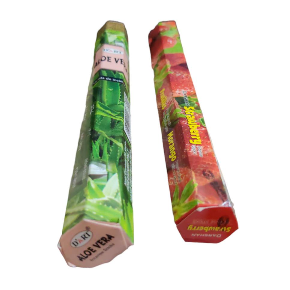 @ Dart Aloe Vera & Darshan Strawberry Incense Sticks For Home Prayer E331 SM173-60% OFF