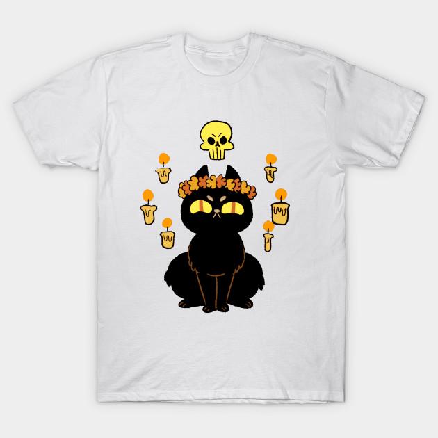 

T Shirt Women Spooky Cat Harajuku Print Kawaii Tshirt Summer Short Sleeve Female T-Shirt Top Tee
