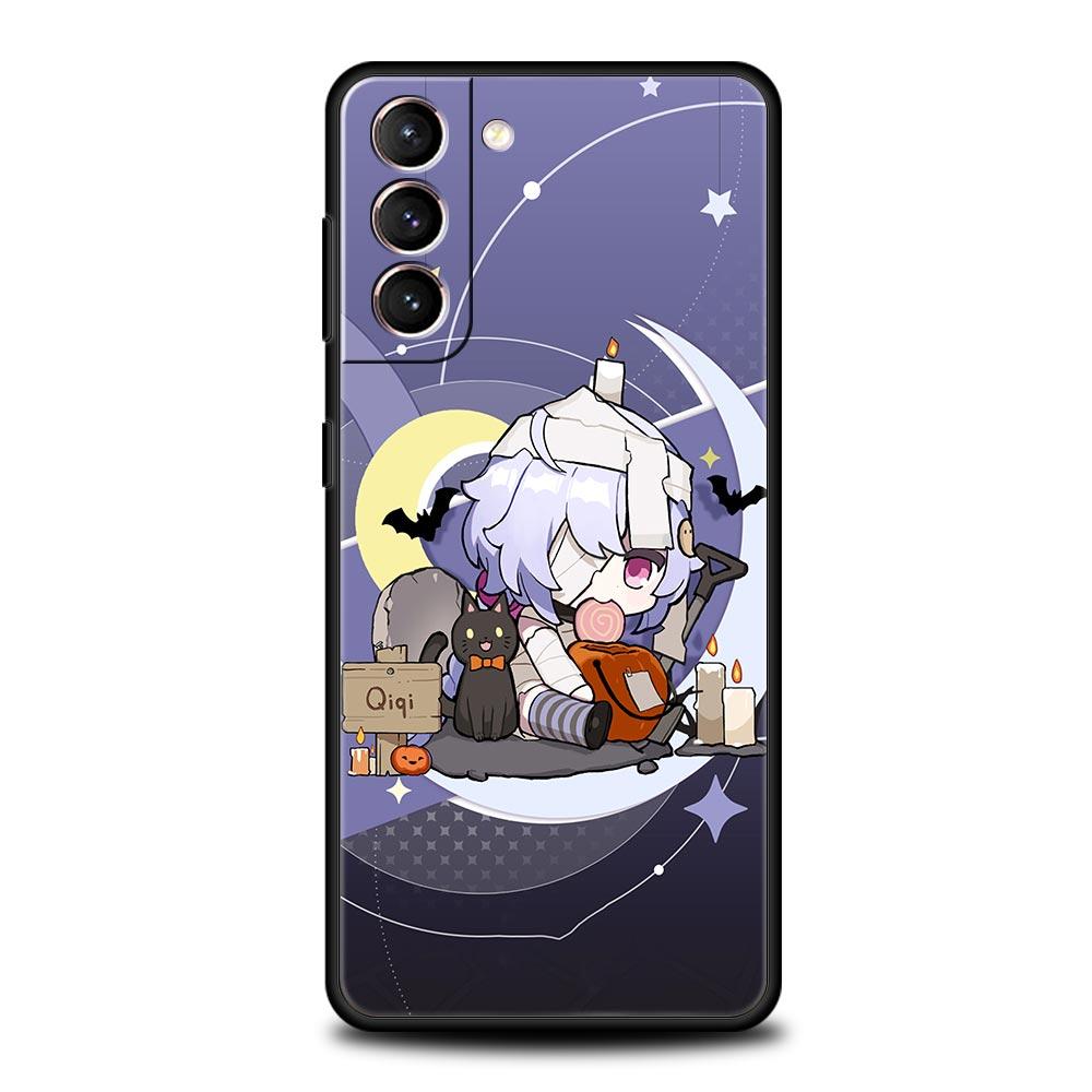 

Cute Genshin impact xiao For Samsung Galaxy S22 Ultra S20 S21 FE 5G S10 S9 Plus S10E S8 Phone Case Note 10 Lite 20 Black Cover Note 20 Ultra
