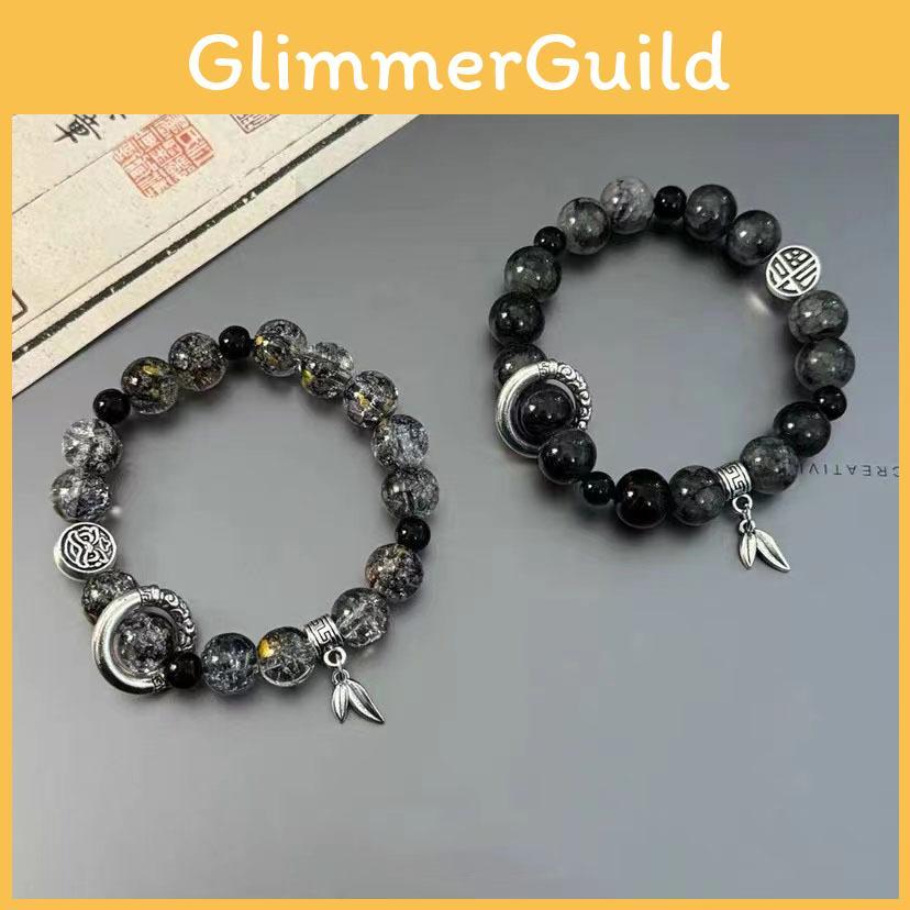 Geometry Unique Handmade Bracelet With Ice Crack Beads Ethnic Style Couples For