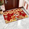 Chinese New Year Decoration Bedroom Bath Non-slip Rug Carpet Entrance Doormat Horse Year Spring Festival Decor