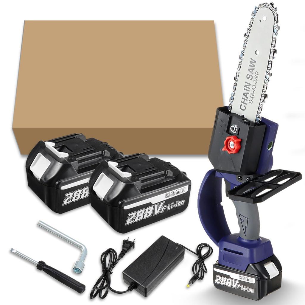 1800W 8 Inch Electric Chain Saw Brushless Chainsaw Cordless Wood Cutter Chain Saw Woodworking Power Tool