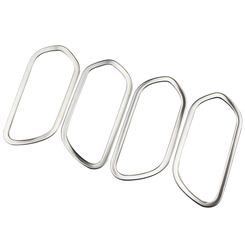 

Color My Life, 4 шт./компл., ручка внутренней двери автомобиля, круглая накладка для Nissan Kicks 2017-2022, дверь из нержавеющей стали серебряный