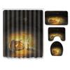 Halloween Shower Curtain Floor Mat Combination Four-Piece Set Kitchen Absorbent Non-Slip Carpet Bedroom Door Mat