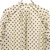 Unused DESIGNWORKS Made In Japan Dot Pattern Long Sleeve Band Collar Shirt Women Used