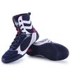Spring and summer new mesh splicing boxing shoes fashionable men's and women's indoor training shoes high-top fighting shoes