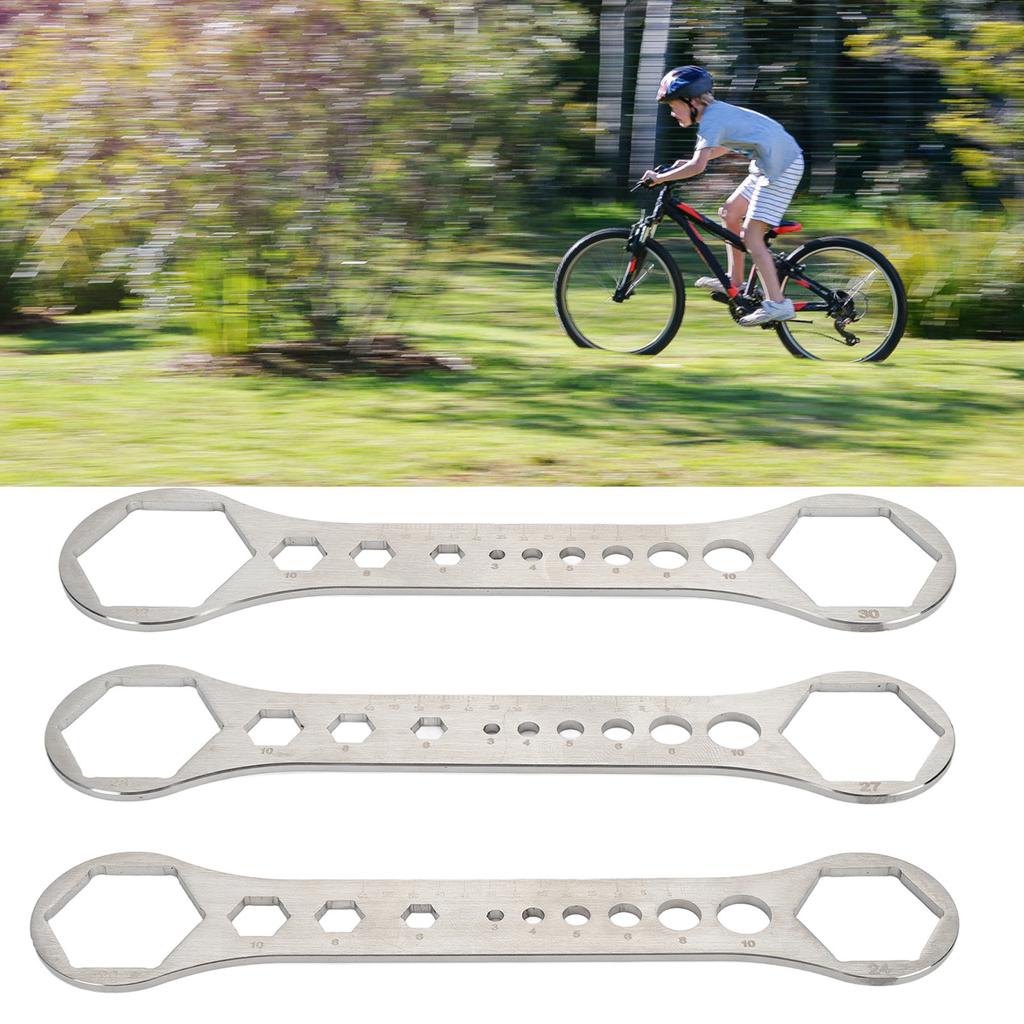 Front Fork Wrench Stainless Steel  Pneumatic Fork Cover Removal Tool for Mountain