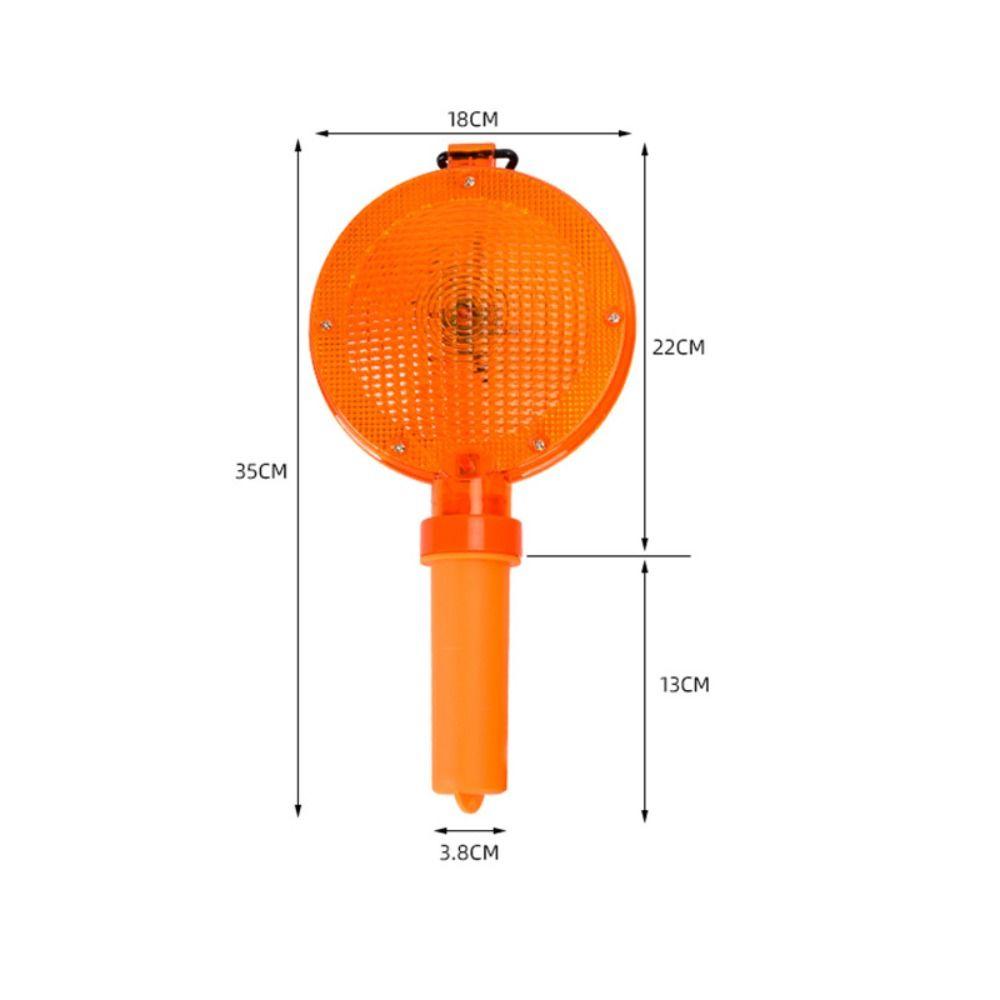 Waterproof Handheld LED Barricade Light High Visibility Strobe LED Warning Light with Ring Large Traffic Cone Light Night Use