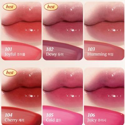 Fruity Glam Tint Feuchtigkeitsspendender Glänzender Lippen-Tint 60 Farben Verfügbar 4,5g