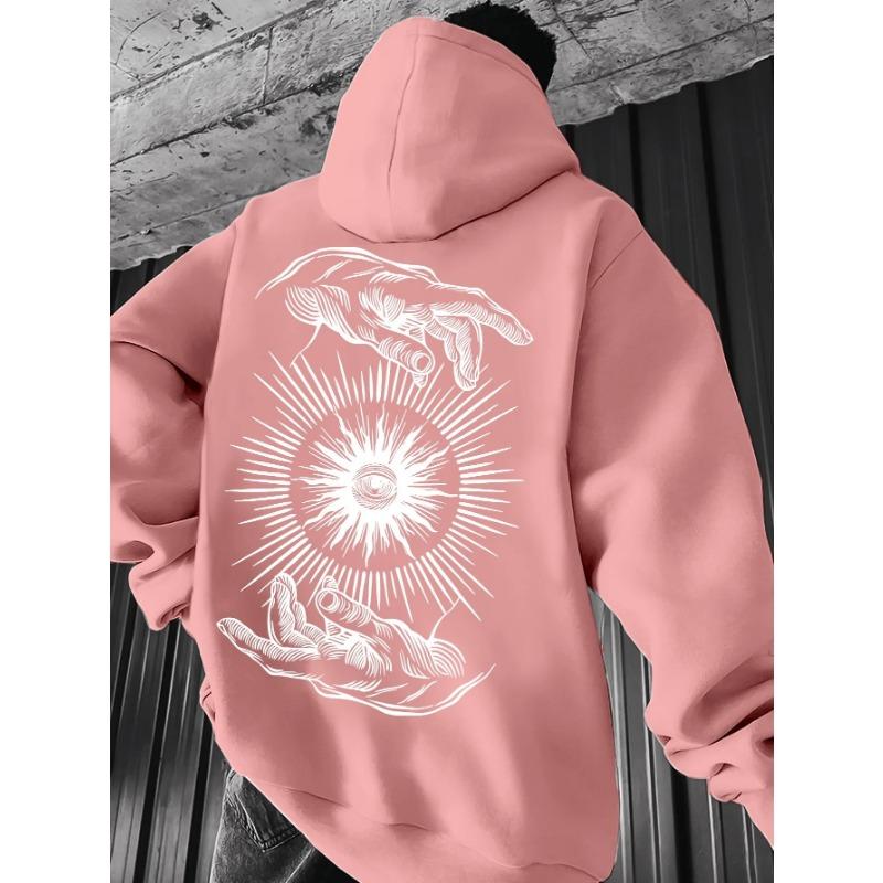 Lässiger Kapuzenpullover für Damen und Herren mit Palmen-Sonnen-Print, die perfekte Wahl für coole Jugendliche in den Herbst- und Wintermonaten