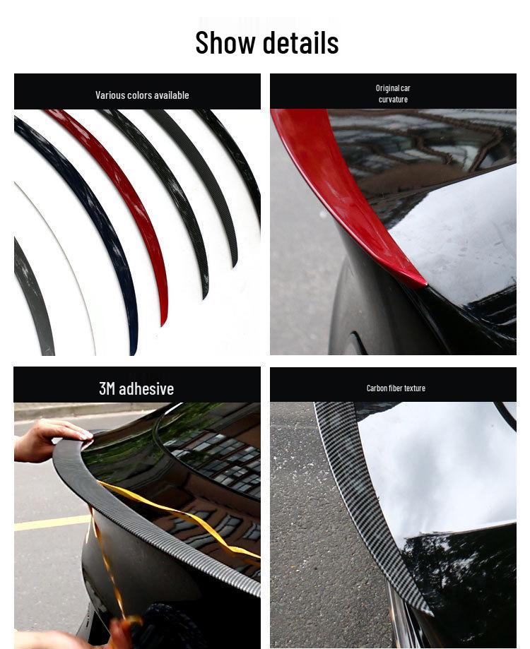 Tesla Model Y Rear Spoiler: Original Style Carbon Fiber P Version Car Accessory