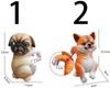 3D Dog Climbing Garden Statue Cute Fish Tank Figurine Garden Figurine  Garden