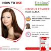 Elecious Hibiscus Powder for Hair Growth, Face and Skin Glowing Skin Ideal for Preparing Hair Pack, Hair Oil, Face Pack and Hibiscus Tea 200gm