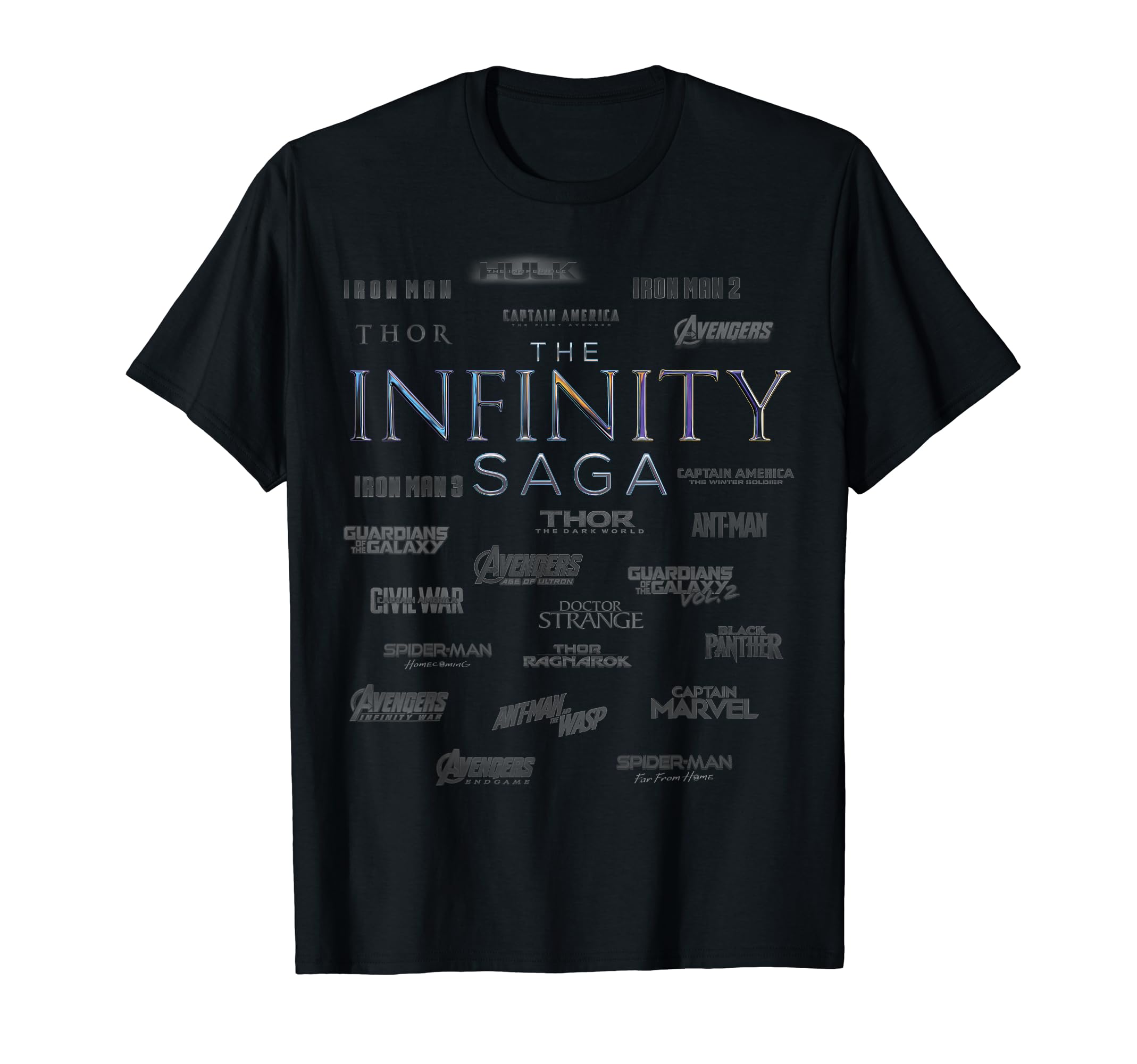 

Marvel The Infinity Saga logo surround T-shirt чёрный
