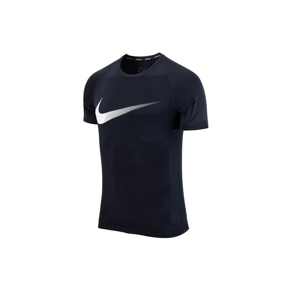 Nike T Shirts Men's Black Crew Neck Moderate Straight Fit DB4183-010