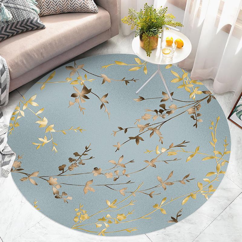 Nordic Circular Carpet Living Room Bedroom Bedside Mat Dressing Table Computer Chair Floor Mat