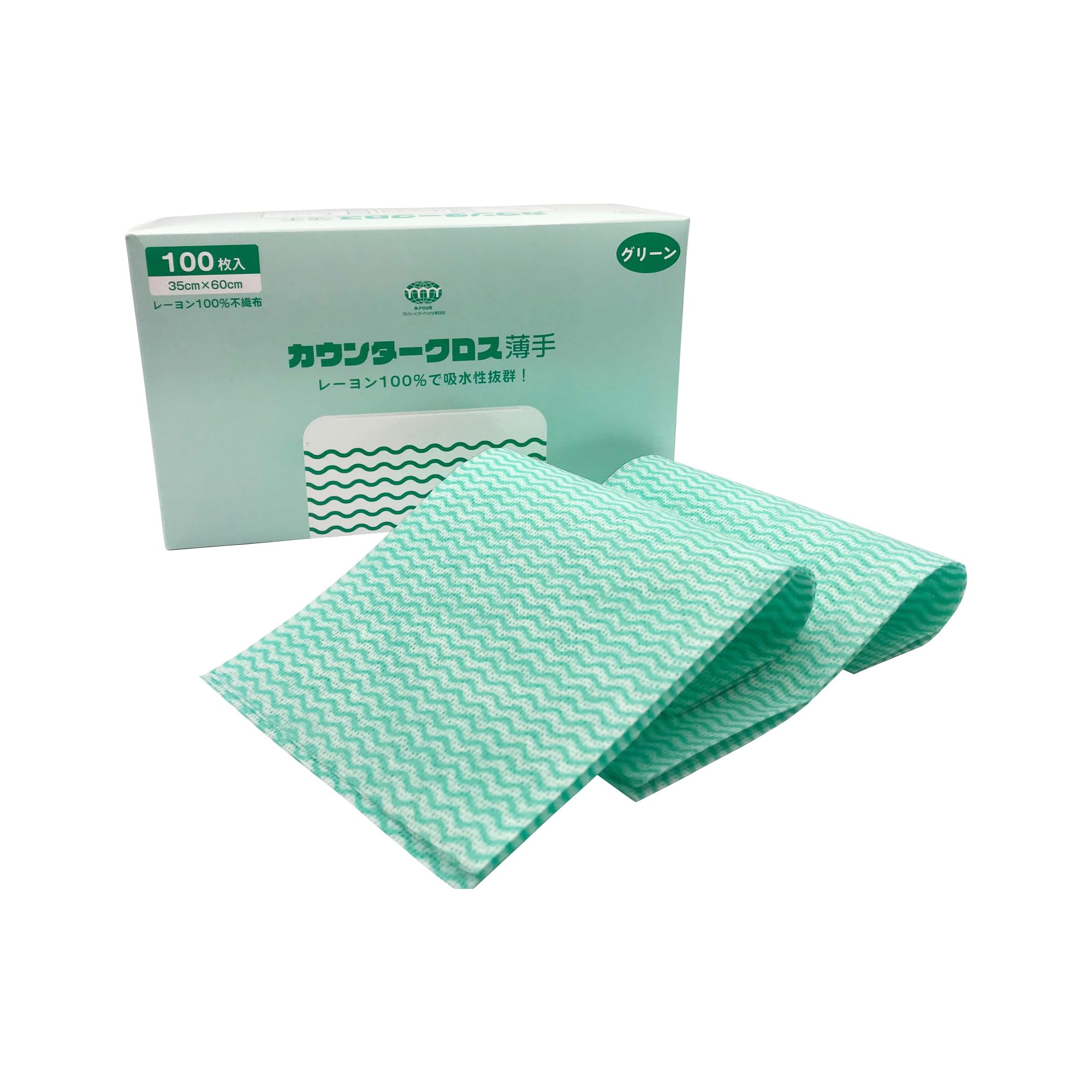 

Alfor International Упаковка прилавочных салфеток из коммерческой ткани большого размера 35 см x, 100, Зеленый, Размер, 60 см, 100% вискоза, Впитывающие, Одноразовые, Нетканые салфетки, Использование, зелёный