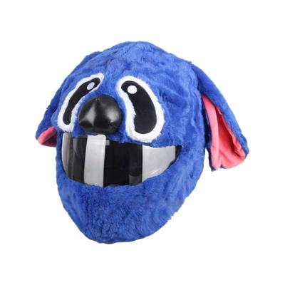 EZweekend Motorcycle Helmet Covers, Funny Cartoon Plush Helmet Cover for Full Helmet, Men, Women,