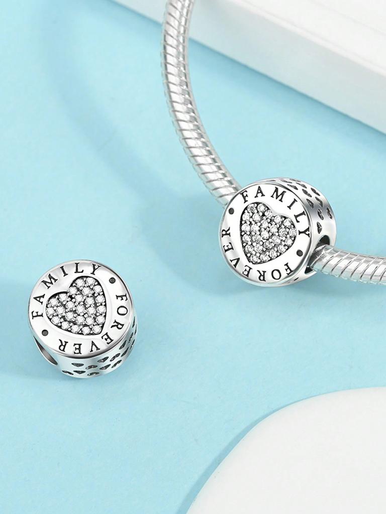 Charms Plata Mother'S Day Love Mother Beads Charm Copper Plated Fit Copperoriginal Bracelet For Jewelry Making Diy Charm