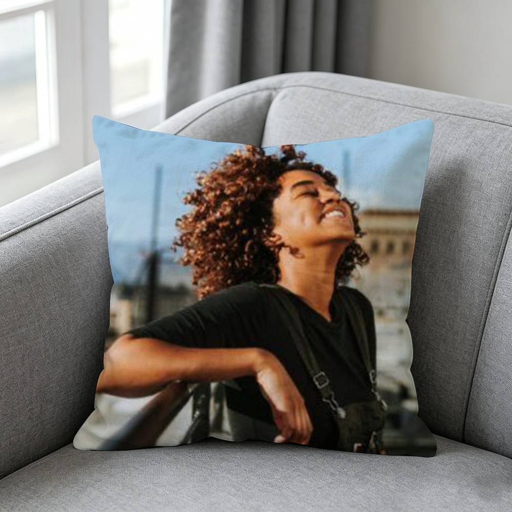 Black Girll Afro Pillow cover Soft Microfiber Pillowcase Home Sofa Decor Surprise Decorative printed