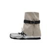 Romank~ 2025 Autumn New Cool Boots Platform Short Boots Long Boots Stacking Boots Women's Mary Jane Ballet Shoes