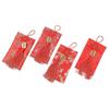 New Year Red Packet Fabric Money Holder Storage Pouch Red Satin for Wedding Festival 4Pcs