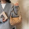 Trendy Fashion Rivet Handbag, High-end Texture Large-capacity Women's Underarm Bag, Retro Design Hobo Crossbody Bag KTB