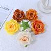 10pcs High Simulation Diamond Flower Head, Rose DIY Crafts, Suitable for Floral Arrangements, Wedding Decoration Simulation Flowers