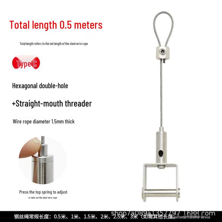 Stainless Steel Safety Cable for Hanging and Securing Signs or Lighting