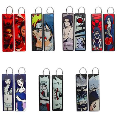 Naruto Cartoon Double-Sided Acrylic Keychain Anime Character Keyring Pendant Fun Two-Dimensional Pendant