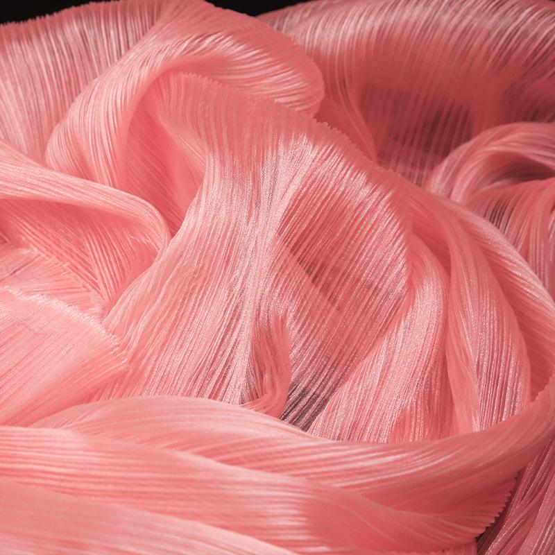 Handmade Pearlescent Floral Organza Wedding Stage Backdrop Fabric