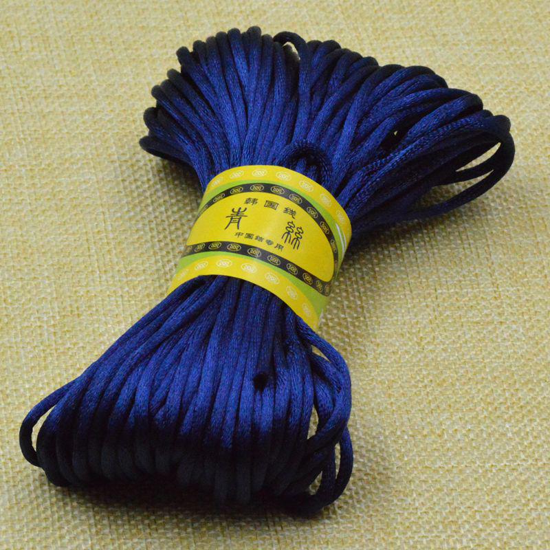 Line 5 Chinese Knot Wire, Bracelet Jewelry Accessories Braided Rope Diy Handmade Material Silk 20 Meters Per Tie