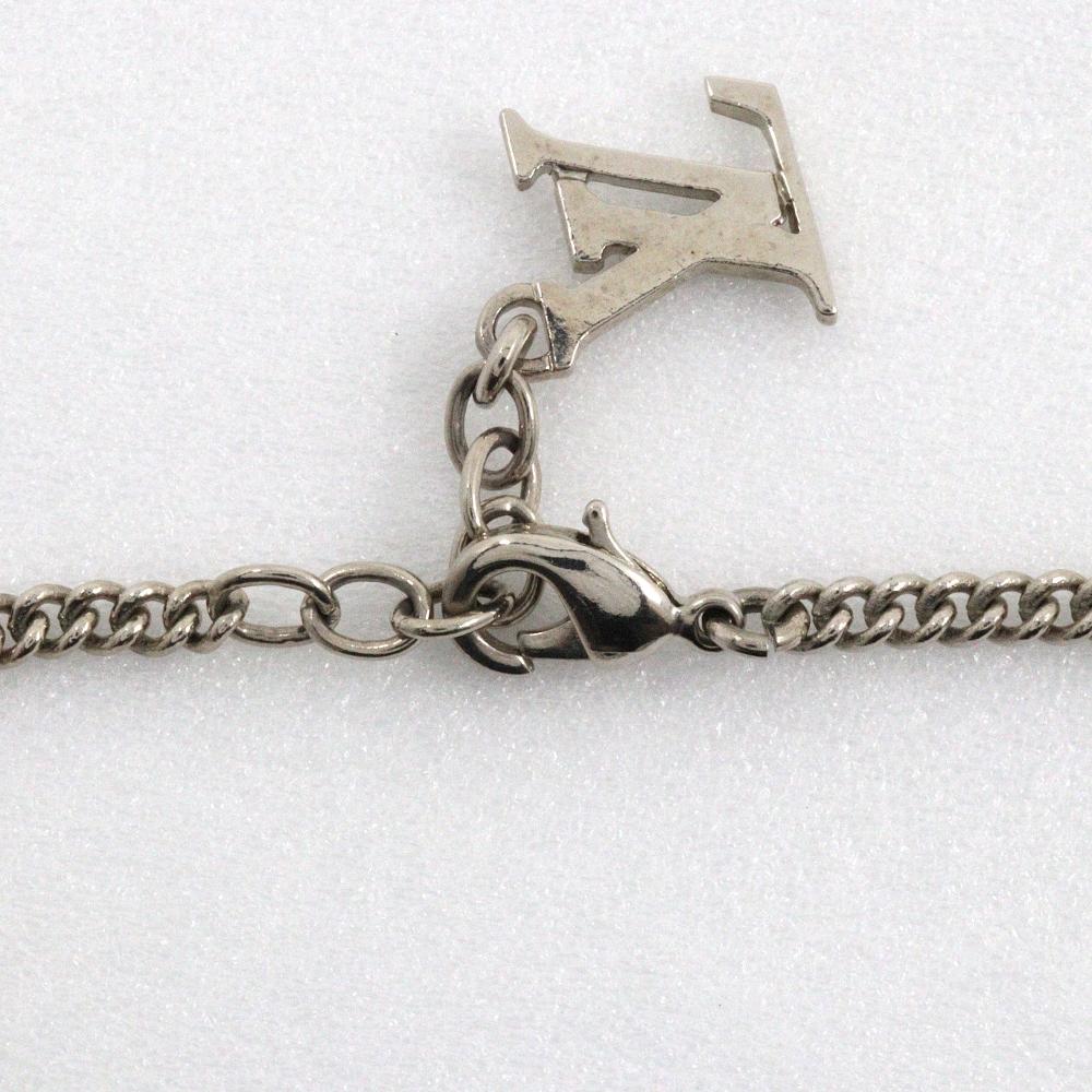 LOUIS VUITTON Bracelet Sweet Monogram Bracelet M65476 Silver / white metallic 9.7g Women Used