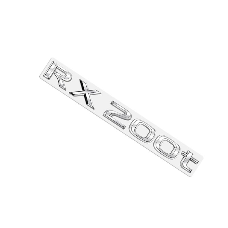 Metal Emblem Car Sticker Badge Decal Body Trunk Decor for Lexus Hybrid GS300 GS430 GS460 GX400 NX300 RX300 Chrome Silver