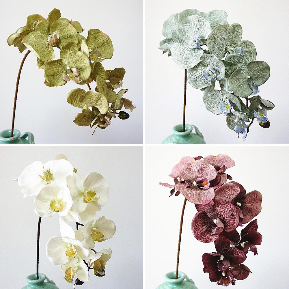 1ks Umělá květina Butterfly Orchid Živá zahrada DIY Party Svatební výzdoba Vánoční ozdoba