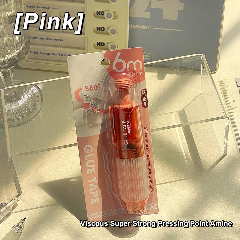 1PC Pen Style Push Point Adhesive With High Appearance Value and Viscosity Replaceable Core Correction Tape Style Double-Sided A
