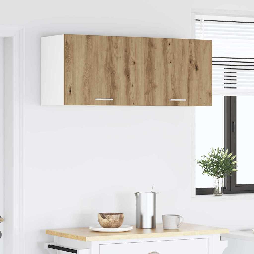 Wall Cabinet Artisan Oak and White 50 X 31 X 40 Cm