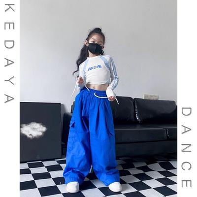 Mädchen Motorrad-Stil Crop Top und Overalls Jazz Tanz Set