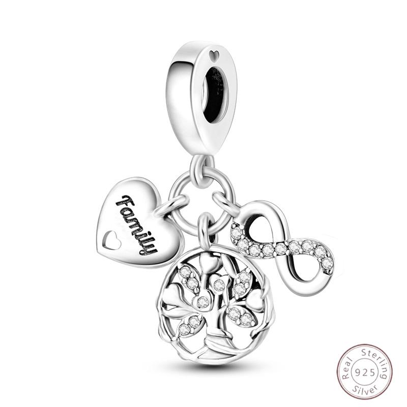 100% Copper Love Tree Sparkling Zirconia Beads 3Mm Diy Holiday Exquisite Jewelry Gift Making