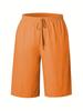 European & American Women's Mid-Length Solid Color Casual Fashion Pants
