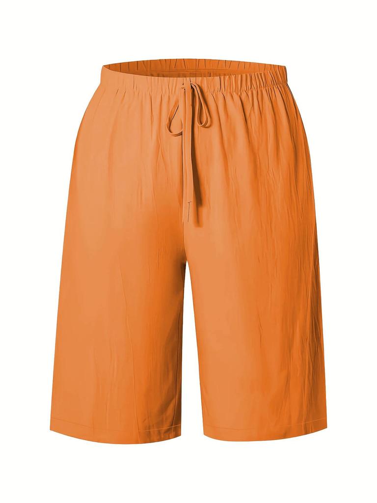 European & American Women's Mid-Length Solid Color Casual Fashion Pants