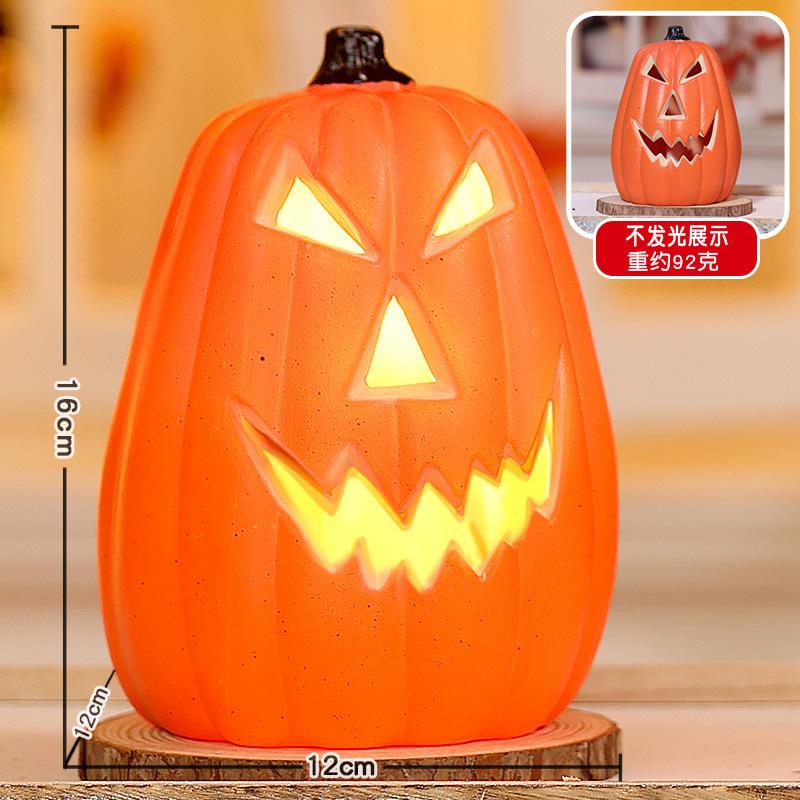 Halloween Pumpkin Lantern Shopping Mall Yard Shop Decoration Scene Arrangement Ornament Luminous Big Pumpkin