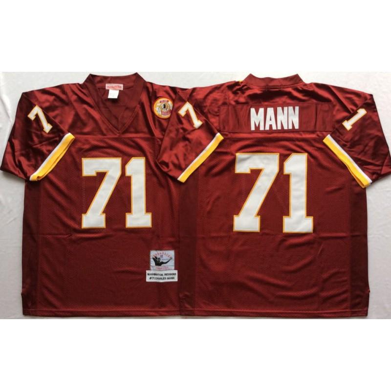 Washington Redskins Hall Of Fame 21 MN Retro Jersey Mens Legendary Sports Top