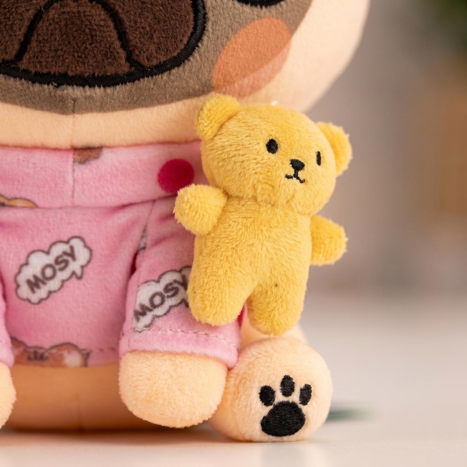 

Plush Stuffed Animal Soft Toy with Small Teddy Bear Accessory Home Decoration and Playroom Addition Suitable for Kids and Adults Birthday Gift One Size