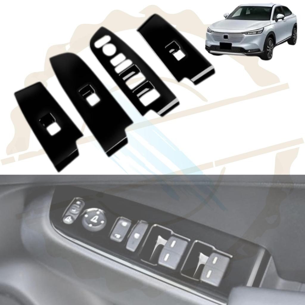 DodoxDIY Applicable New Vezel RV Series RV3 RV4 RV5 RV6 Parts Accessories Door Window Switch Panel Car Interior Supplies Piano Black