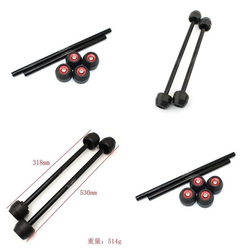 Versatile Front And Rear Wheel Protective Crash Balls For Ducati Scrambler 800 Motorcycles Available In Multiple Colors